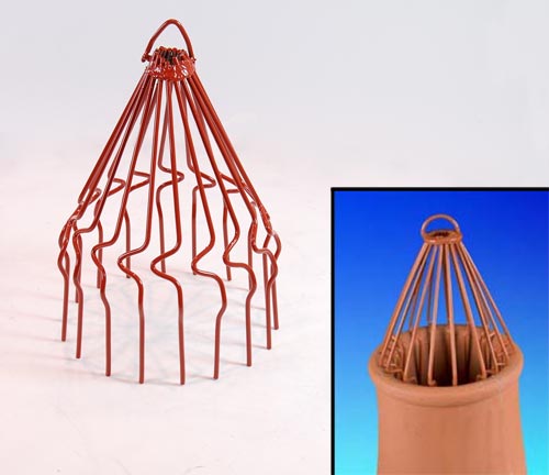 Chimney birdguard - painted birdguards for chimneys UK