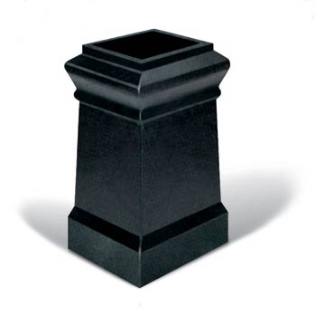 Plain square chimney pot - chimney pots and inserts UK