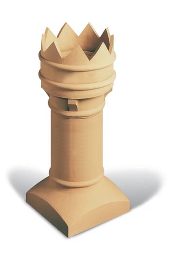 Square based Bishop chimney pot - chimney pots and inserts UK
