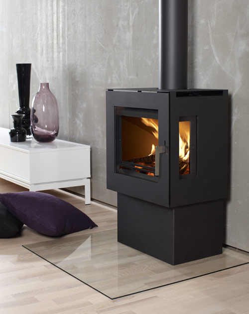 Westfire 23 Stove Side Windows and Pedestal, Woodburning stoves