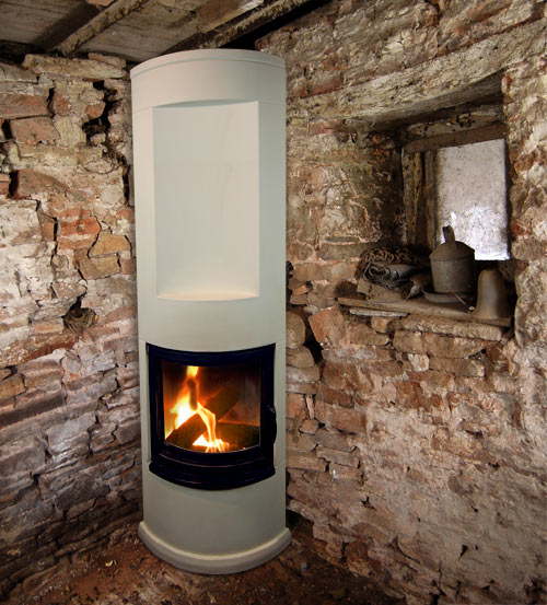 Boston ceramic wood stove