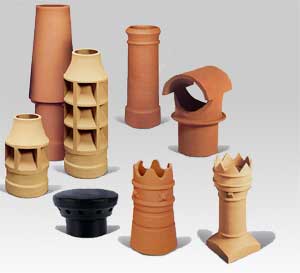 Chimney pots and inserts for chimneys UK