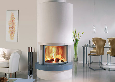 Curved insert stove - fondis carina stove