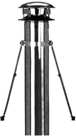 flue roof selkirk brace kit chimney twin double components above stove level need system whenever there
