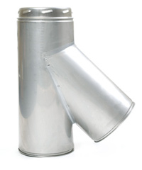 Selkirk twin wall flue - 135 degree tee and plug