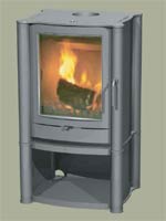 firebelly FB 1 stove with log box