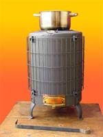Pakistan refugee aid heating stove