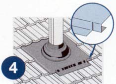 Fitting a Seldek Aluminium roof flashing step 4