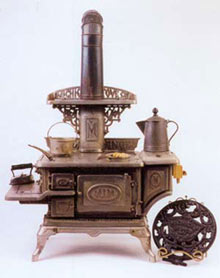 Toy cast iron range cooker stove
