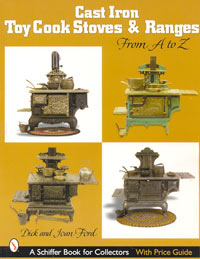 Cast iron toy cook stoves and ranges