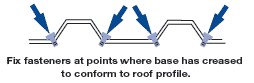 Dektite Ezi-Seal roof flue flashing fastening points 1