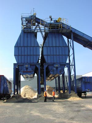 wood pellet yard